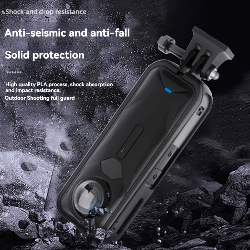 Panoramic Sports Camera Cold Shoe Rabbit Cage Protective Case for Insta360 X5