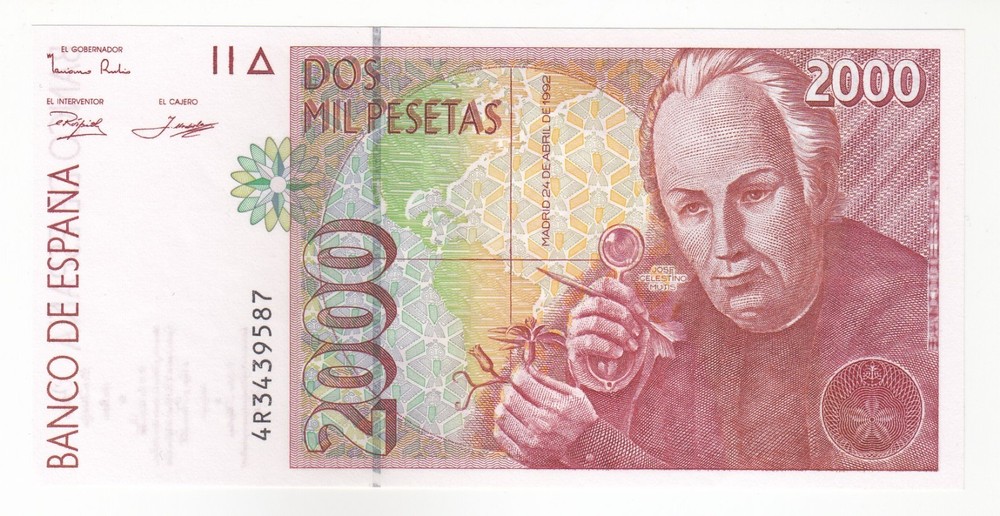 Spain, 2000 Pesetas, 1992 Banco De Espana, UNC