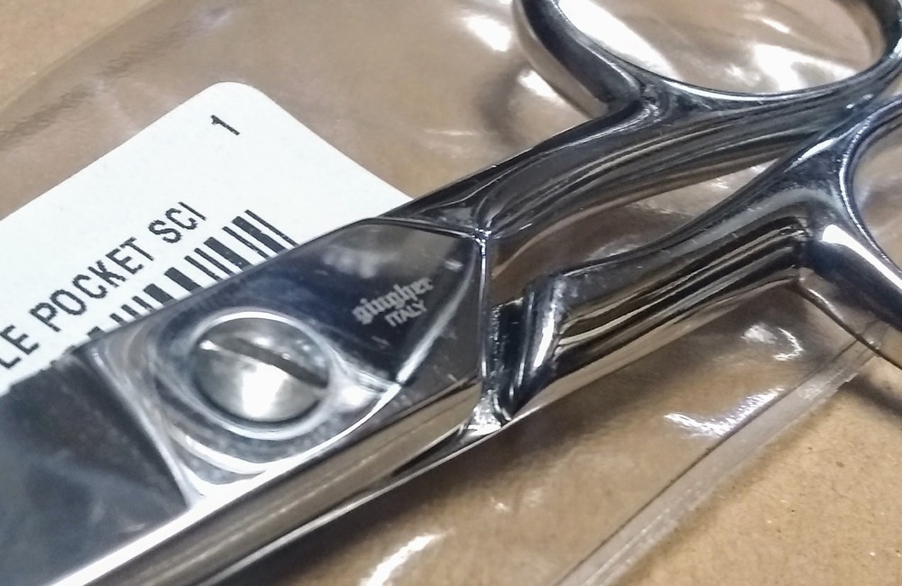 Gingher 220070-1002 6" Large Handle Pocket Scissors Italy