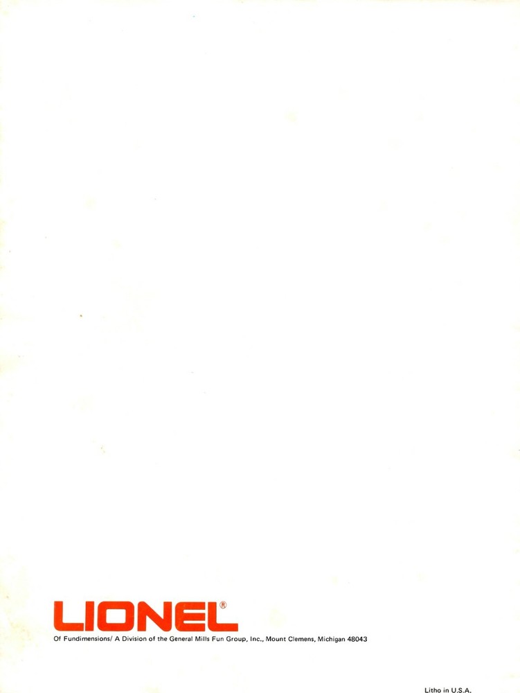 Lionel 027 1974 Catalog