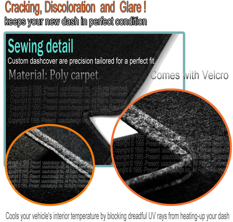 fits 2011-2014 FORD EDGE DASH COVER MAT DASHBOARD PAD / BLACK