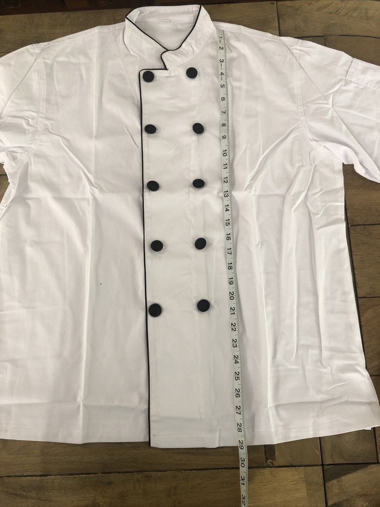 chef coat (10 Button) long sleeve 65poly/35cotton