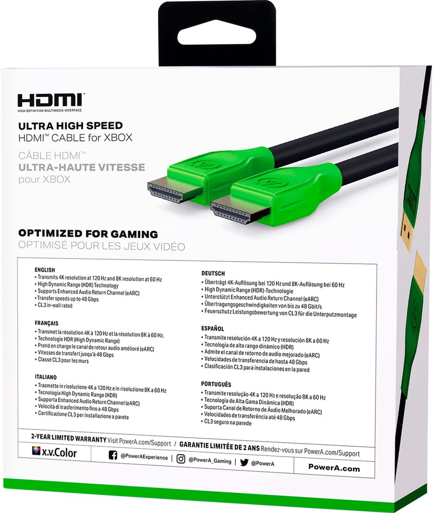 PowerA - Ultra High Speed HDMI 2.1 Cable - Black