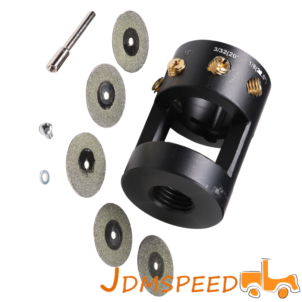 Tungsten Grinder Sharpener Multi-Angle Offsets Head Tool Set For TIG Welding