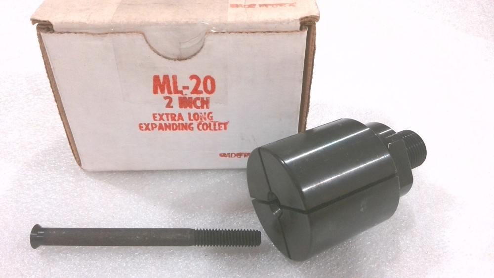 CONSTANCE MACHINE ML-20 2" EXTRA LONG EXPANDING COLLET, MADE IN USA