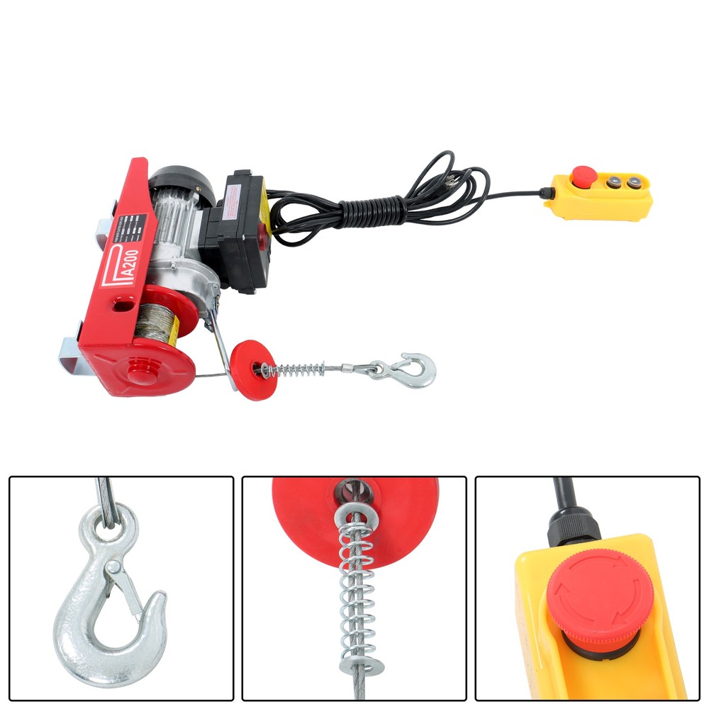 440 lbs 110V Electric Winch with 328 ft Wireless & 14 ft Wired Remote Control