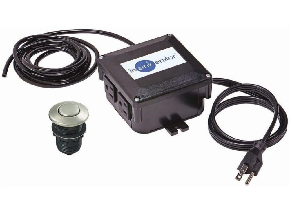 InSinkErator Garbage Disposal Air Switch Kit, Dual Outlet Sink Top Switch Button