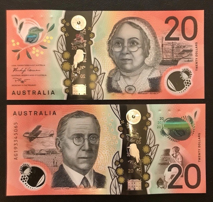 UNC Australia $20 Twenty Dollars Banknote 2017 Polymer Series