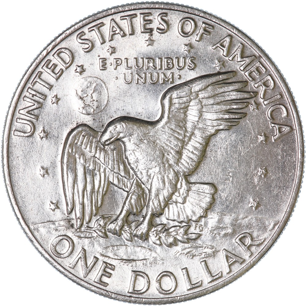 1972 (P) Eisenhower Dollar Type 3 AU+ Ike