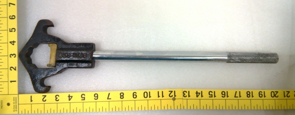 Red Head 105 Fire Department Hydrant Spanner Wrench USED