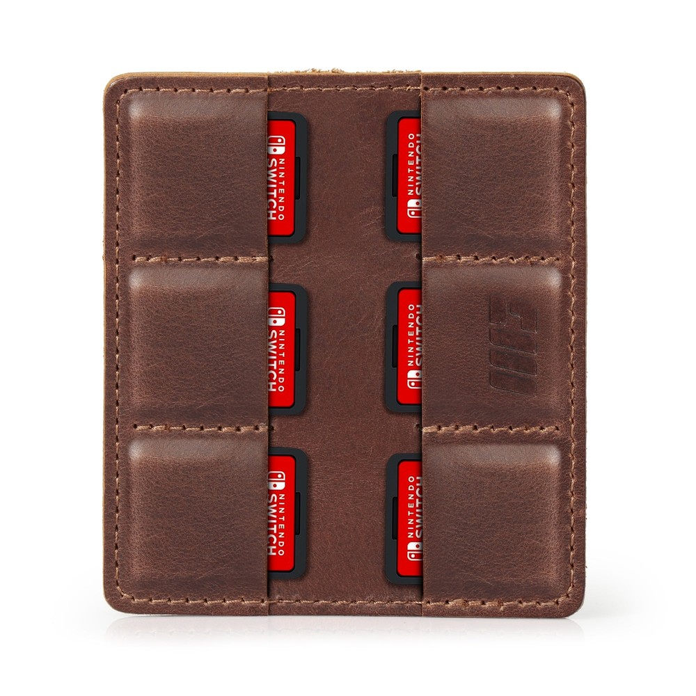 Personalized Leather SD Card Holder, Nintendo Switch Game Case