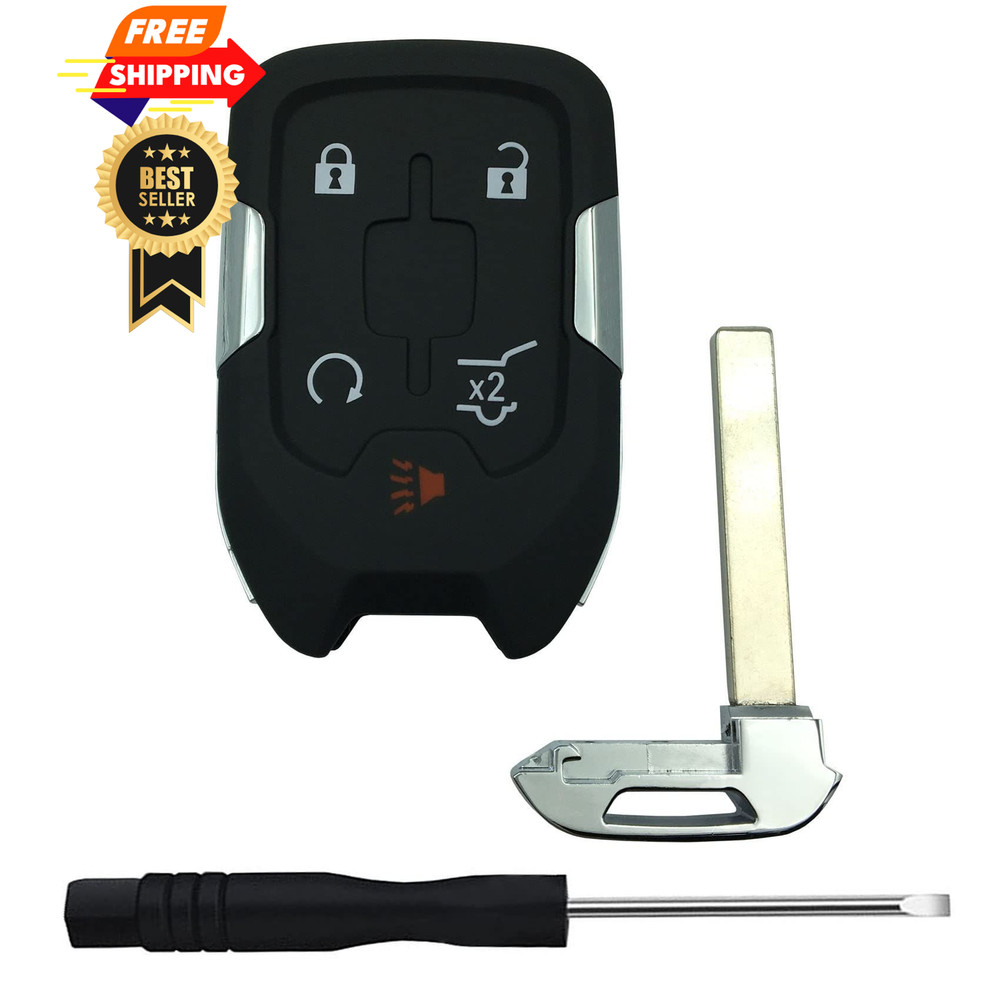Replacement Keyless Entry Remote Key Fob Shell Case for GMC Acadia Black