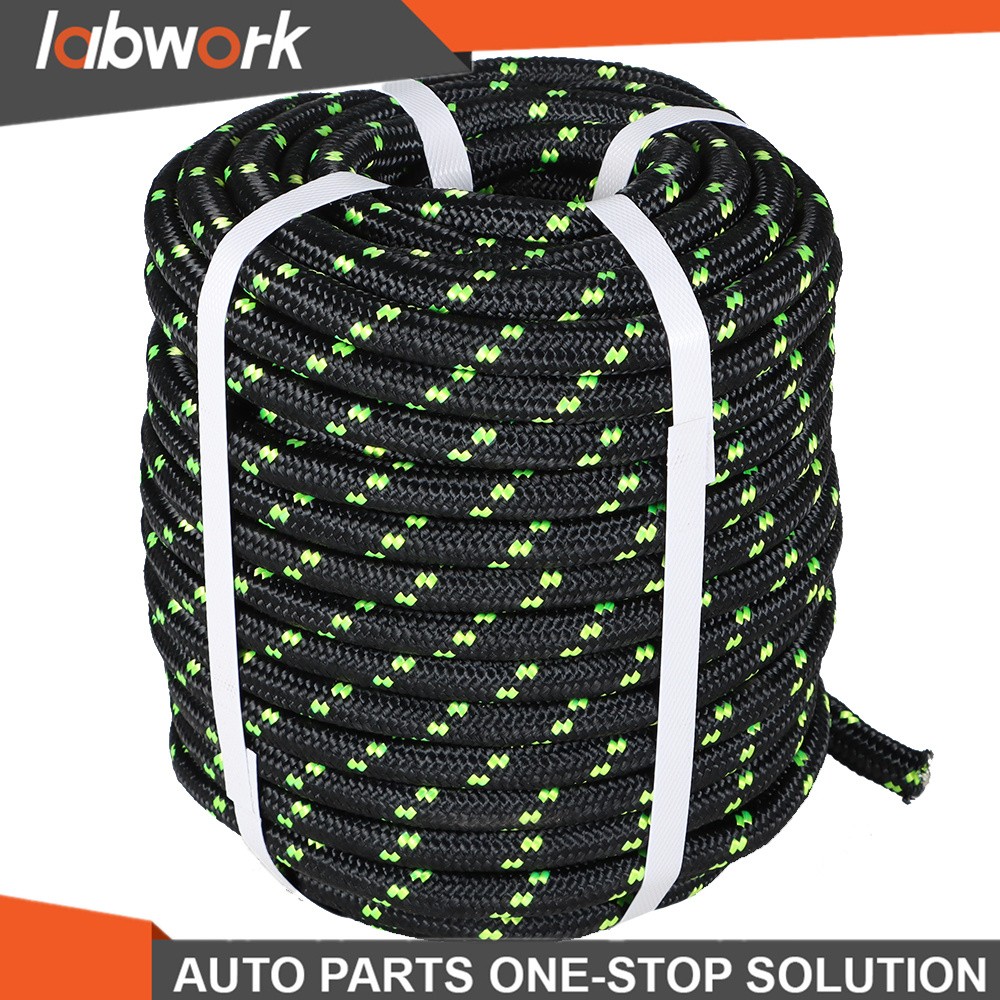 Labwork Double Braid Polyester Bull Rope 6180Lbs Breaking Strength 1/2" × 200'