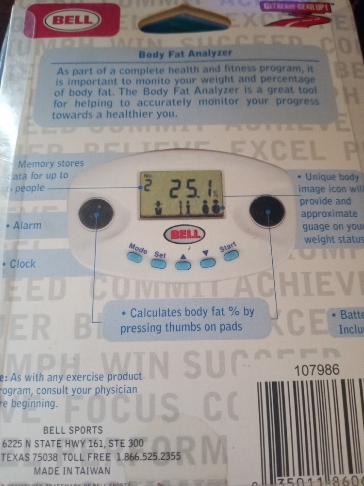 BELL Sports Body Fat Analyzer NEW
