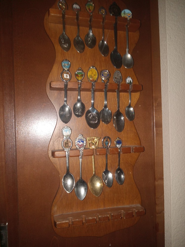 silver collection of spoons