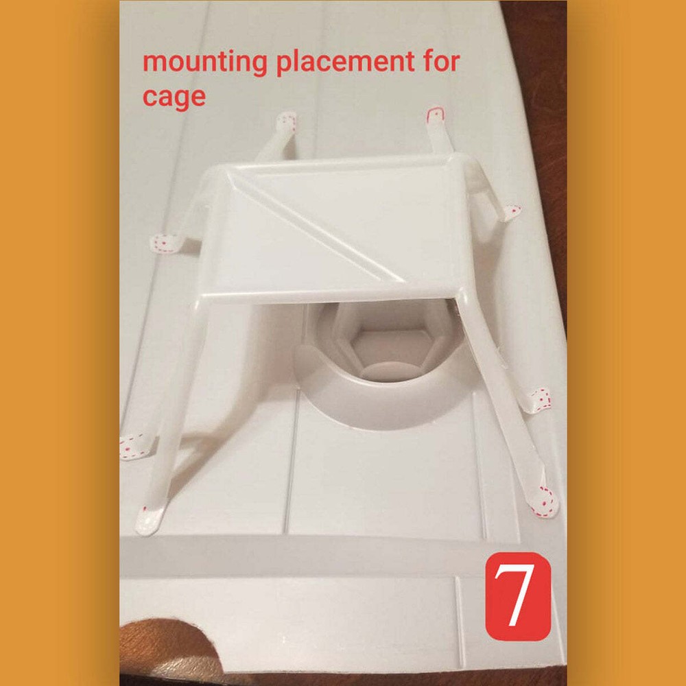 Molded Drop Decking with Cage, Driver, and Helment