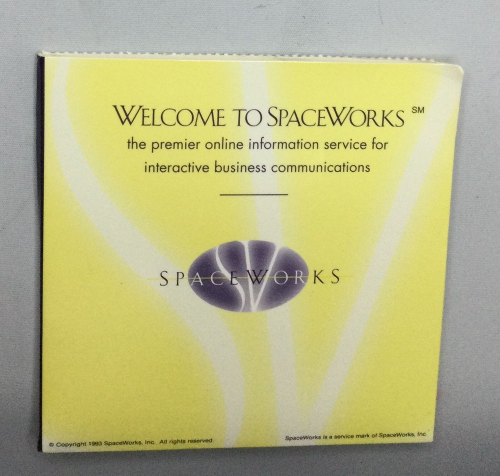Vintage 1993 Spaceworks Interactive Business Communications Floppy Disks