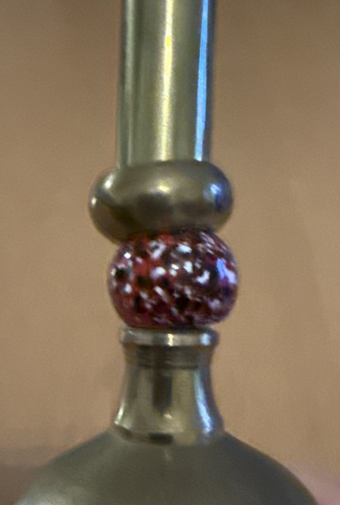 Brass Bell with Design on Handle 7 7/8"