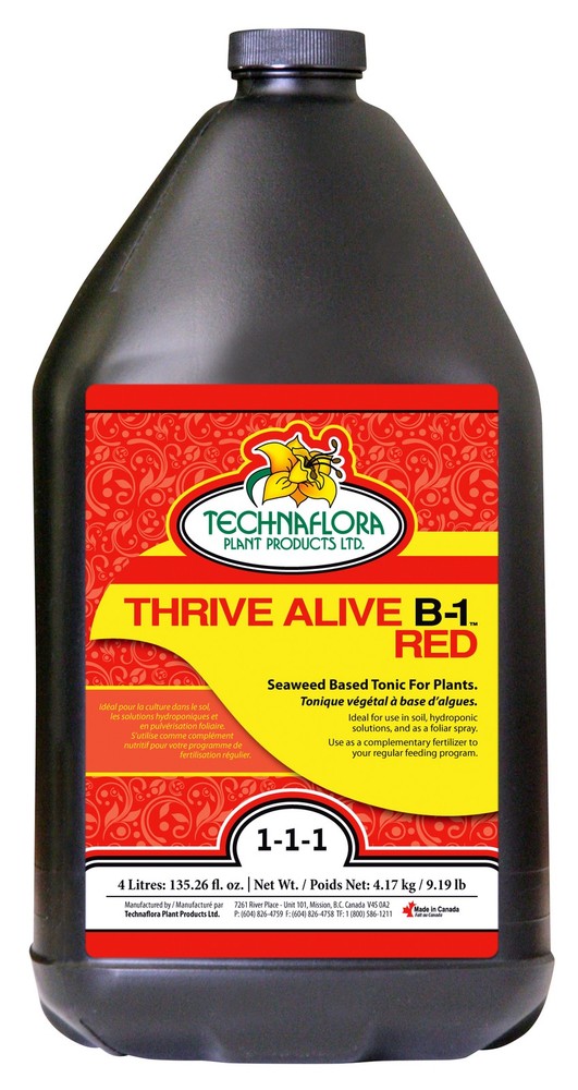 Technaflora Thrive Alive B-1 Red 4L B1 vitamin 4 Liter