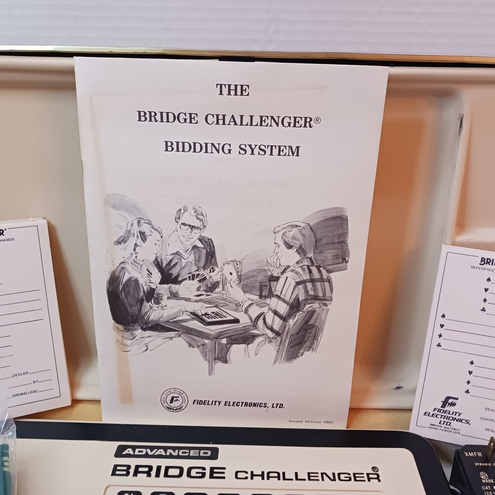Fidelity Electronic Bridge Challenger Bidder Advanced Game Computer Vintage