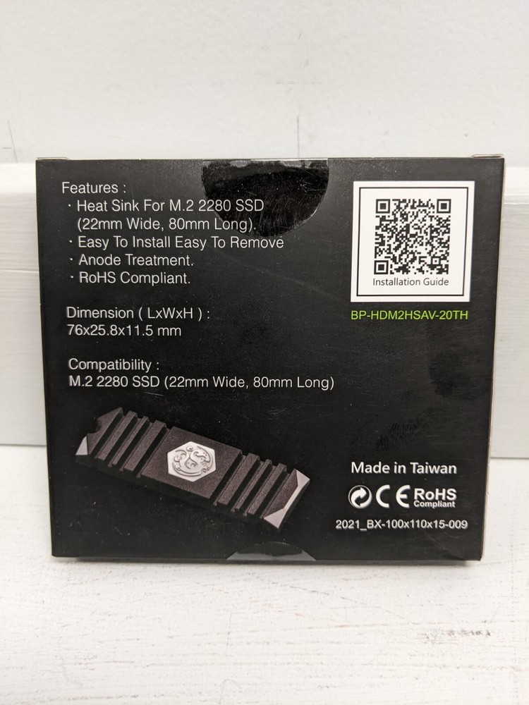 BITSPOWER M.2 SSD ARMOR ADVANCED VER. - 20TH ANNIVERSARY - BLACK - NEW