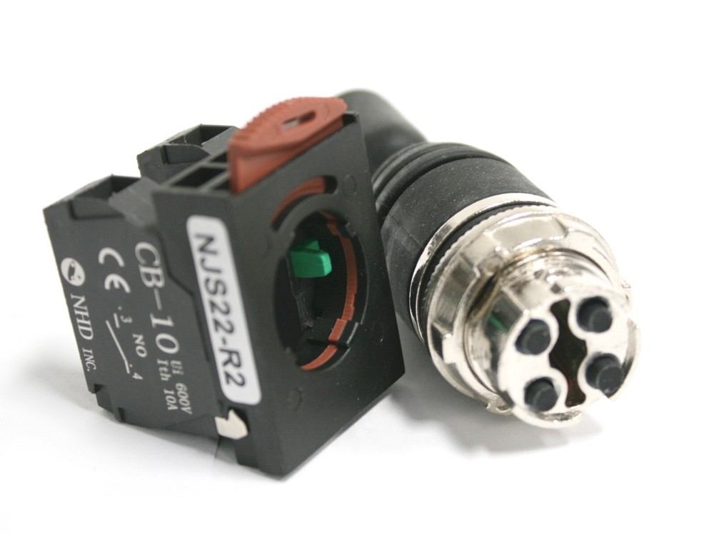 22 mm Joystick 2 Position Toggle Switch Spring Return from Right Left to Centre