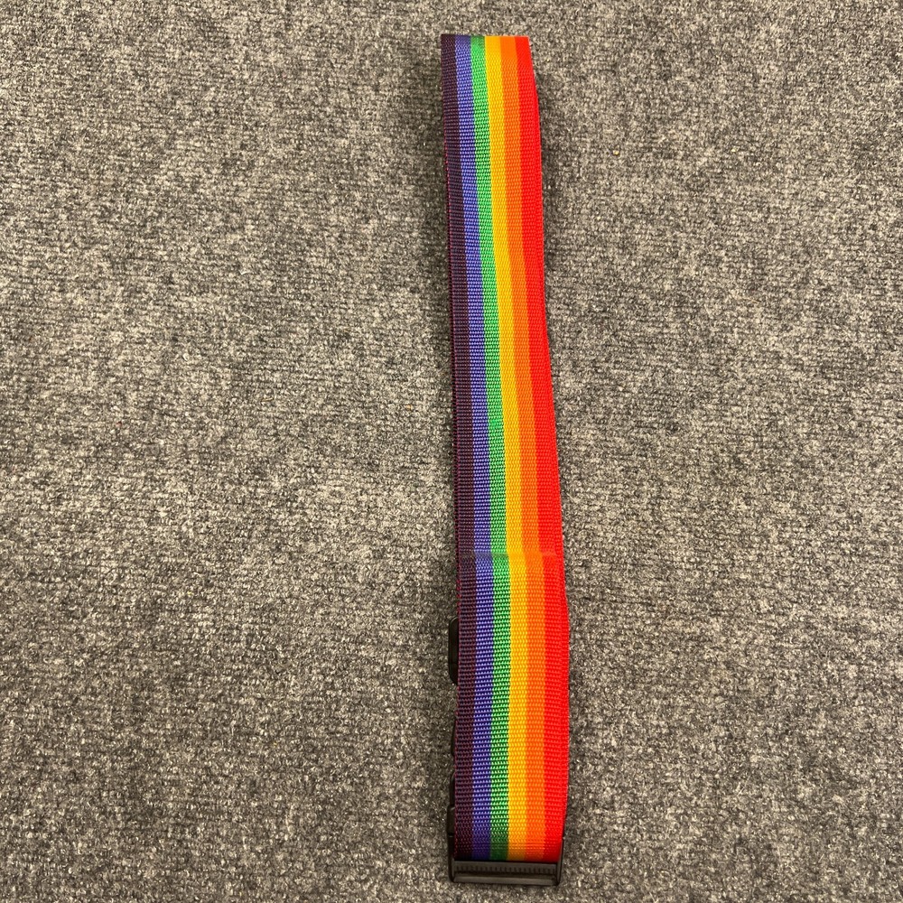 Rainbow Colored Luggage Strap 2" Wide Expandable Adjustable