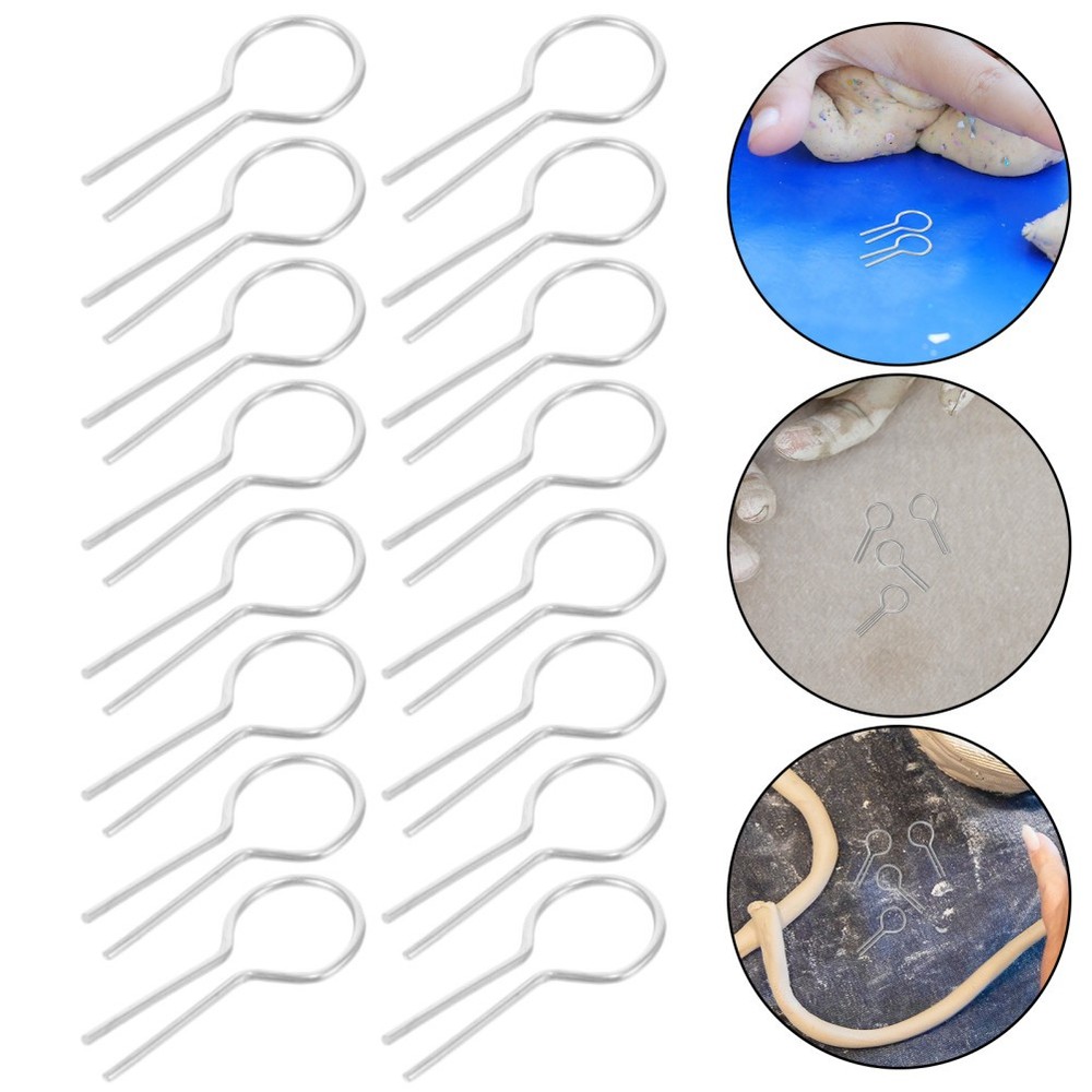 200 Pcs Hanging Needle Pendant Making Hooks Diy Ceramic Craft Tool