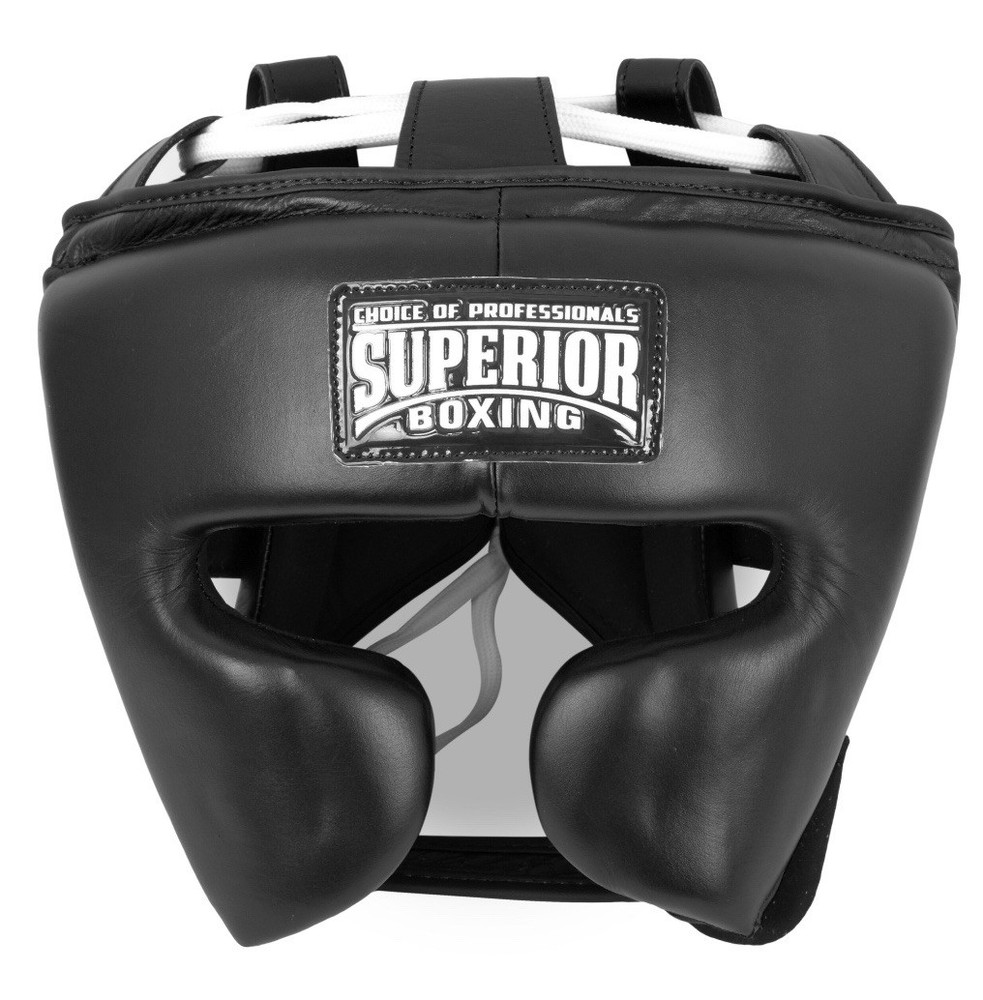 Black Japanese Style Pro Sparring Headgear
