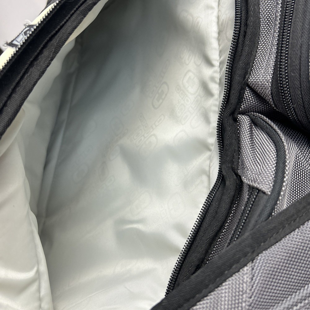 Ogio Utilitarian Gray Large Laptop Backpack Work Travel Multiple Compartments