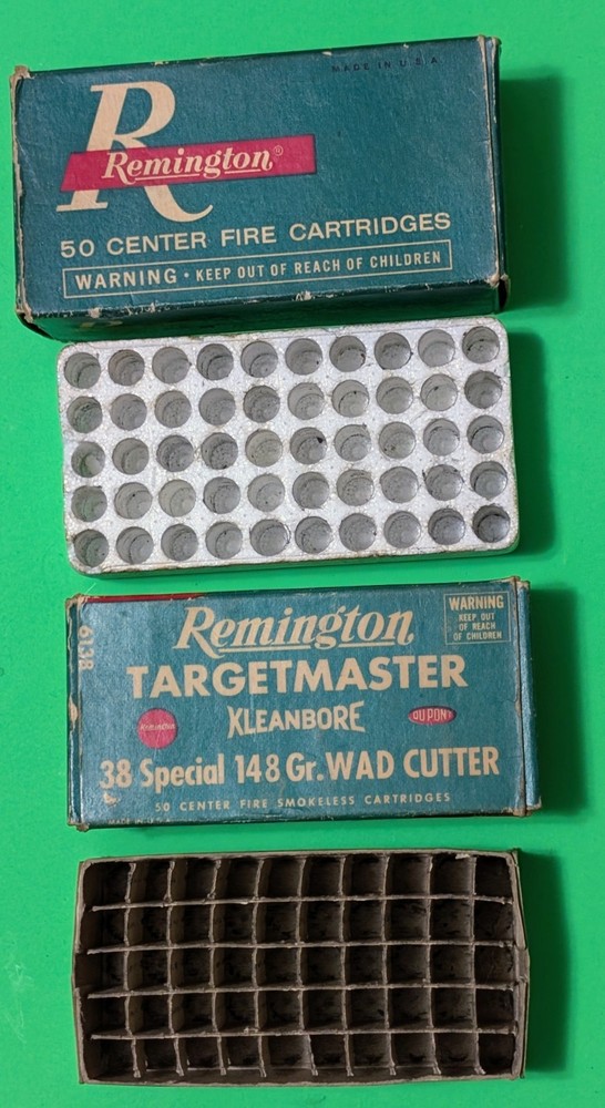 Vintage Remington 38 Special Ammo Boxs