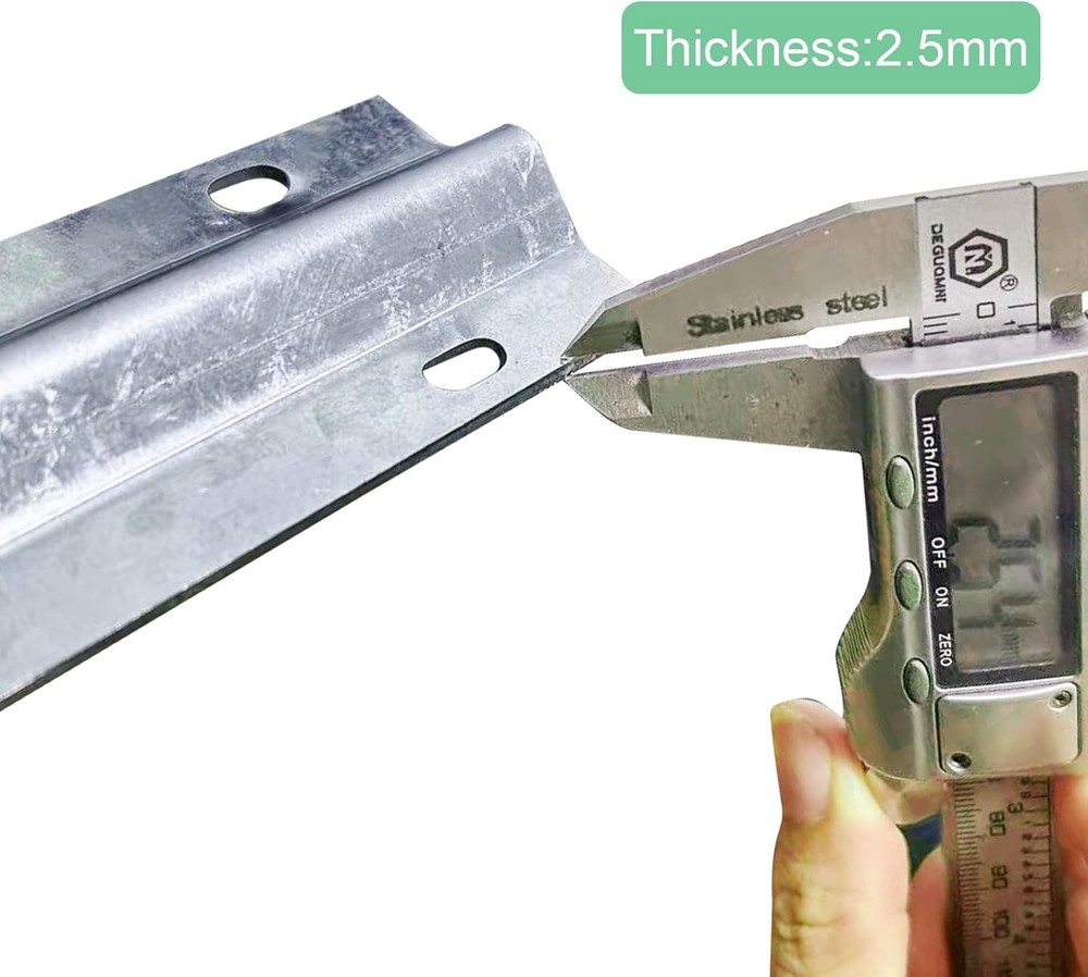 12FT Galvanized V Track for Sliding Doors & Gates - Strong & Durable