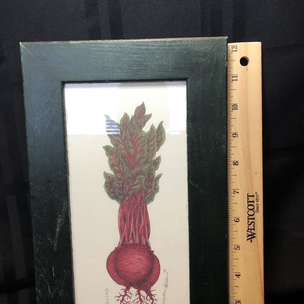 “Beets Me” Art, Kitchen Art. Red Beets In A Green Frame