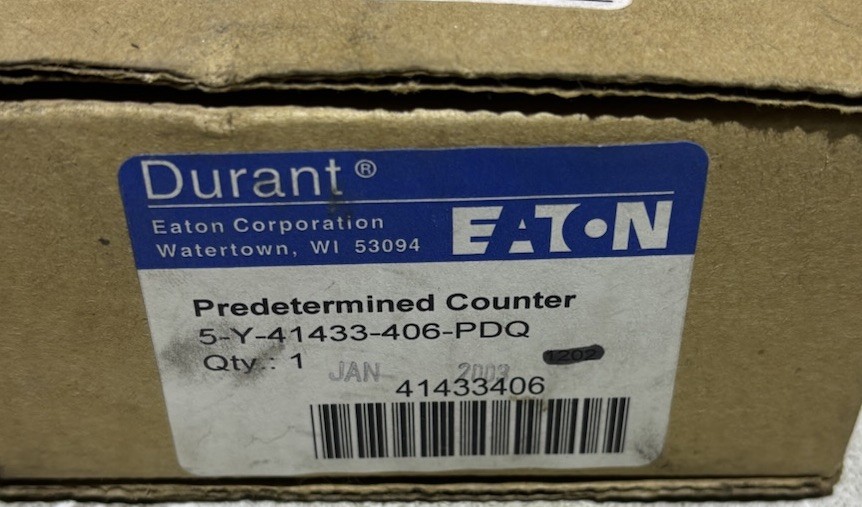 Eaton Durant 5-Y-41433-406-PDQ Predetermined Counter