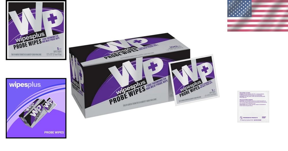 Pre-Moistened Probe Wipes (1000 Count) for Efficient Thermometer Sanitation