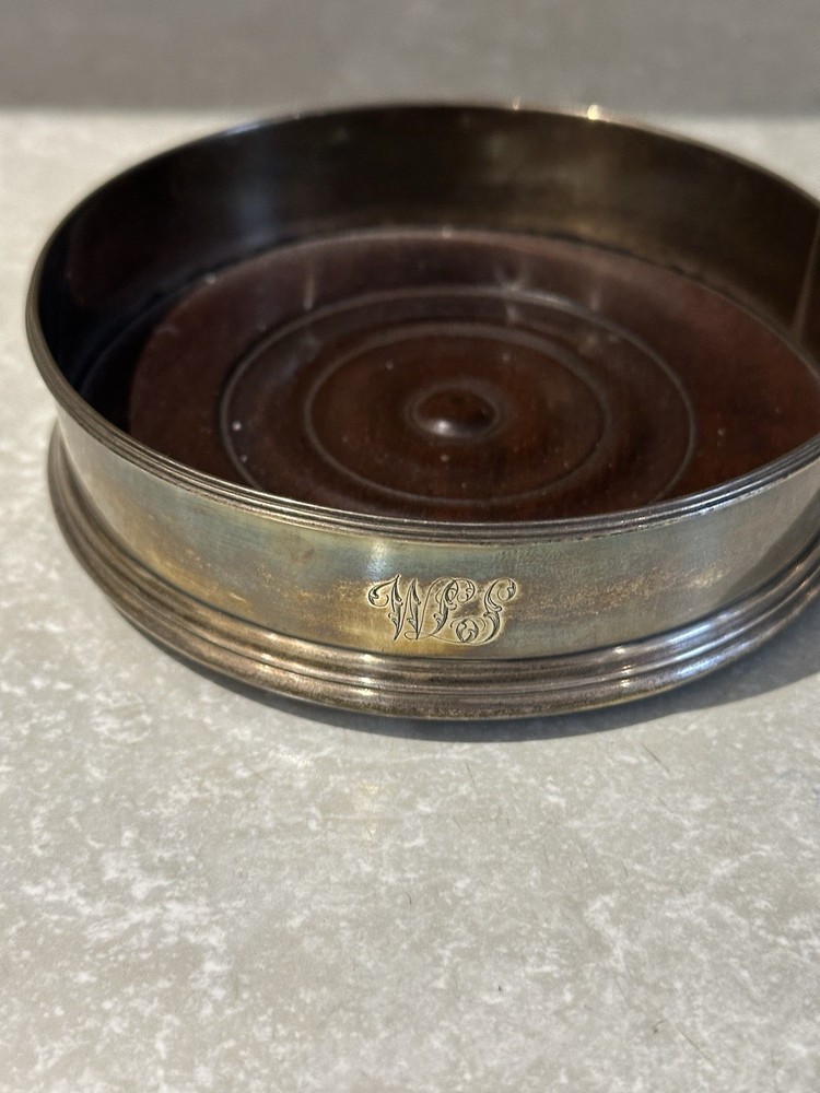 Solid Silver Georgian Wine Coasters & Wine Funnel