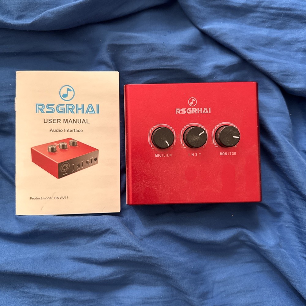 RSGRHAI Audiophile 2x2 USB Audio Interface 