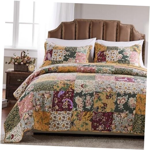 Greenland Home Antique Chic Authentic Patchwork Cotton Full/Queen (3 Piece)