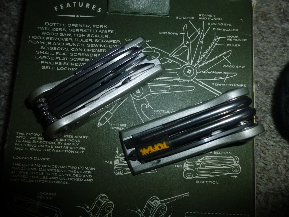 Eddie Bauer Topeak Mcguyver XT Tool Real Gear 16 SS Tools Multi Function