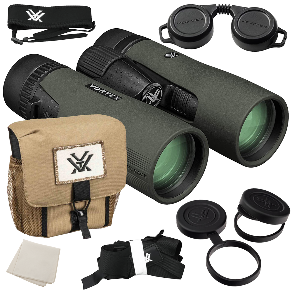 Vortex Optics DB-214 Diamondback HD 8x42 Binocular with Free Hat Bundle