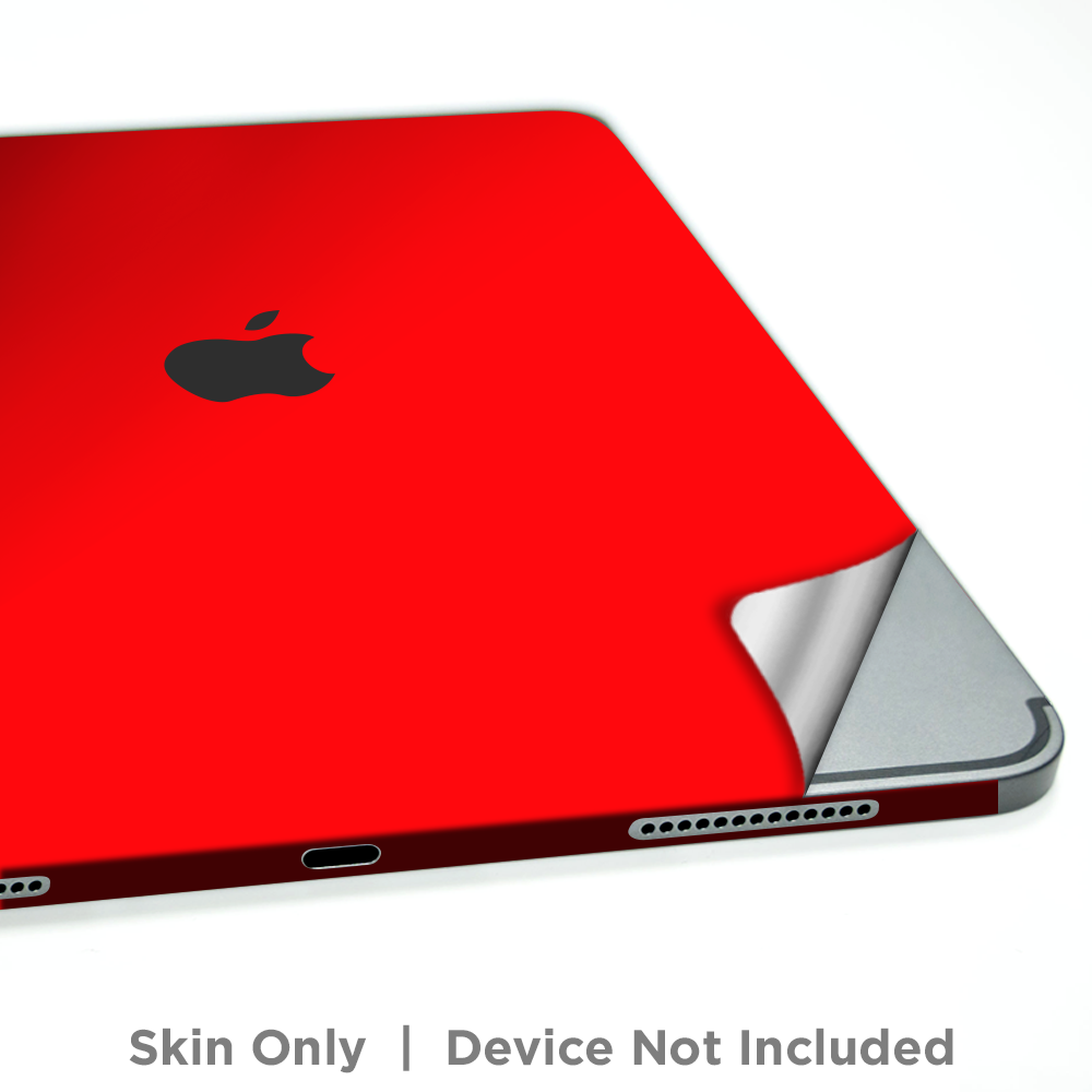 Skins Decal Wrap for Apple iPad Pro 11 2018 Solid Red color