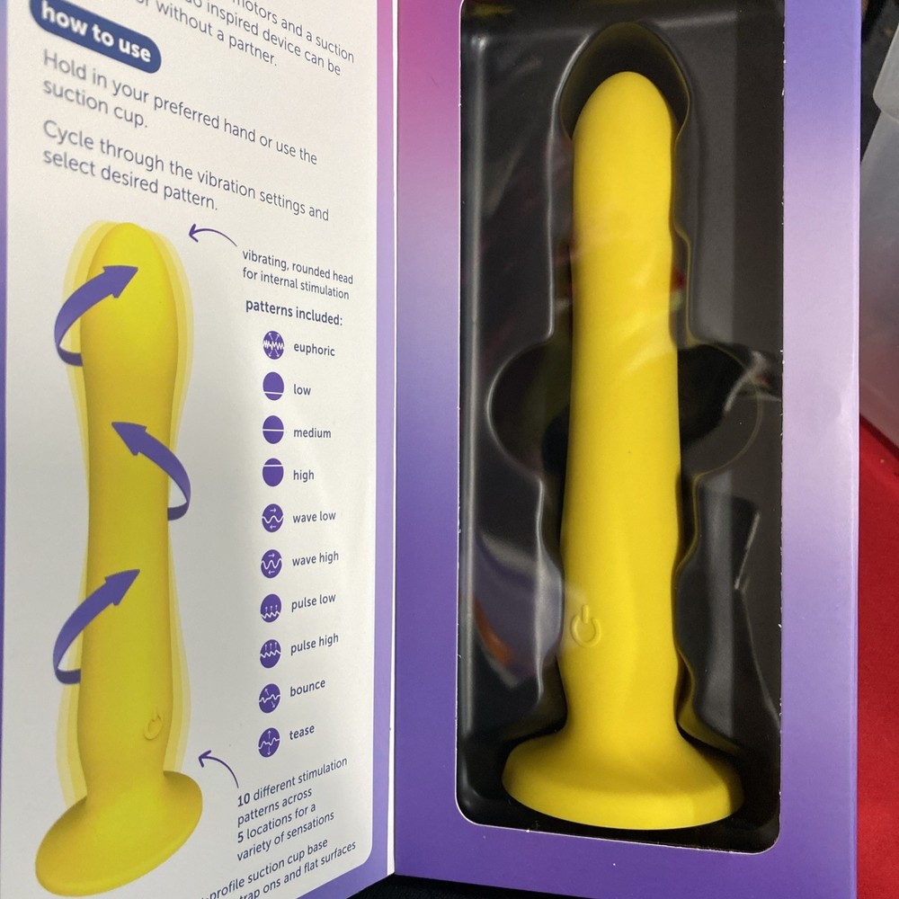 Plus One Luxe Ripple Multi-Vibe Waterproof - Rechargeable-Suction Cup Yellow