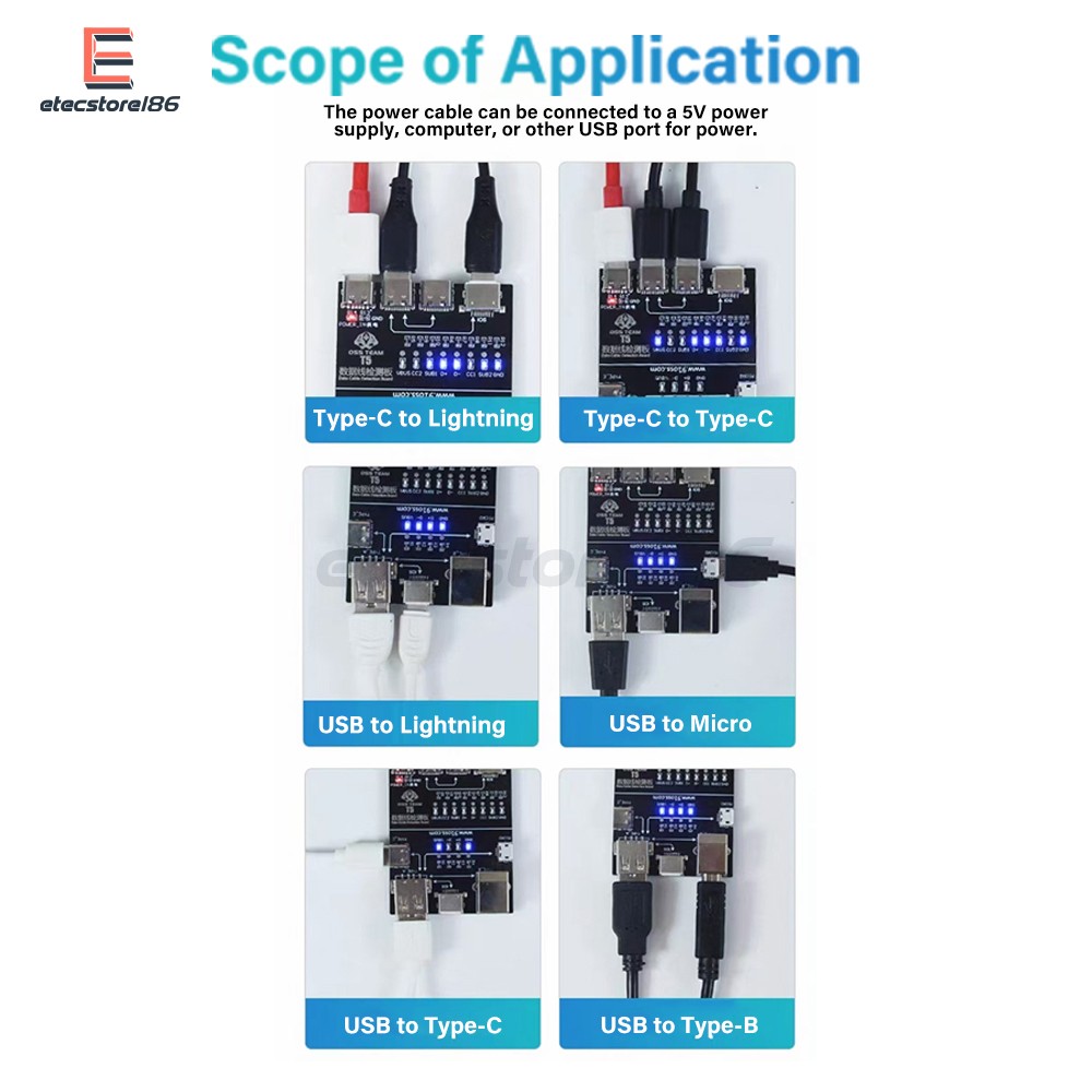 T5 Multifunctional Interface Cable Detection Module Data Cable Abnormal Testing