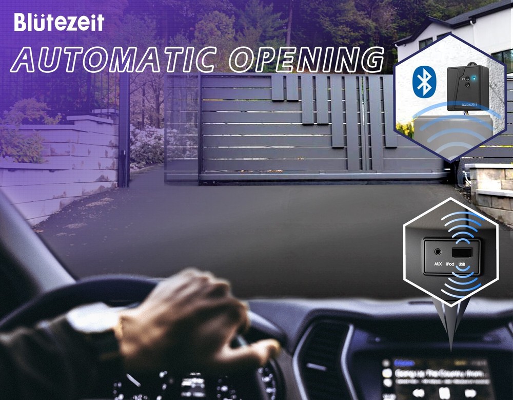 Blütezeit 2.4G Bluetooth Vehicle Sensor Exit Detector for Sliding Gate Openers