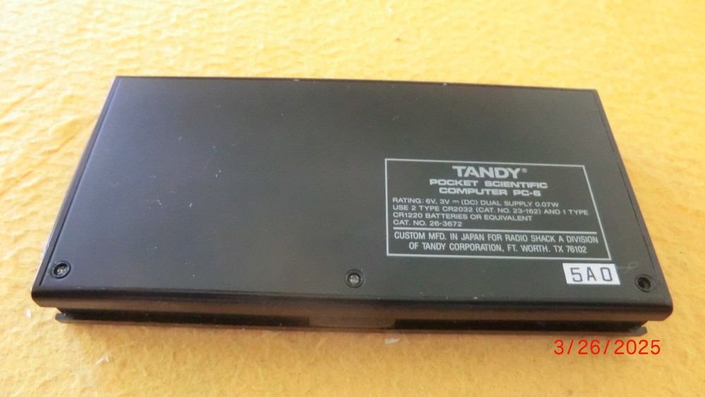 VINTAGE TANDY PC-6 BASIC Pocket Computer