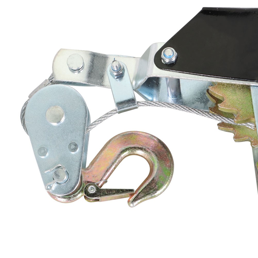 Heavy Duty 2 Ton Come Along Hand Power Puller With Double Gear Cable Puller
