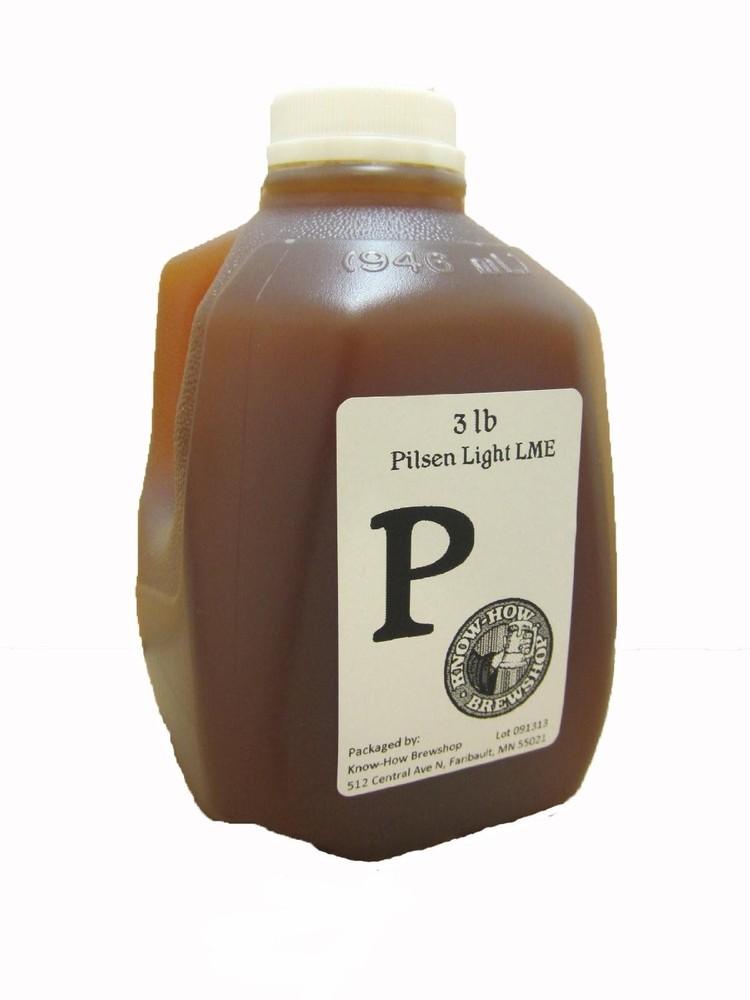 Briess Pilsen Light LME (3 lb), Case of 3 for Home Brew Beer Making