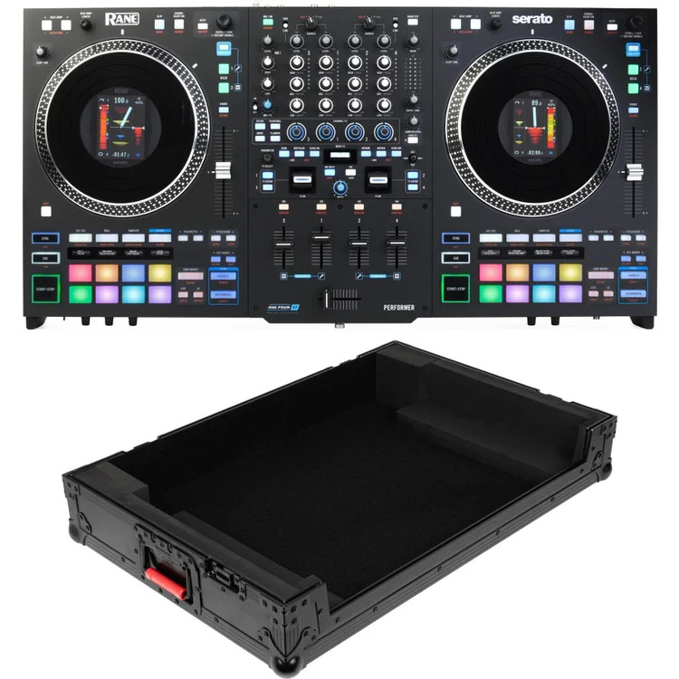 Rane Performer 4-channel Motorized DJ Controller with Onyx Flight Case