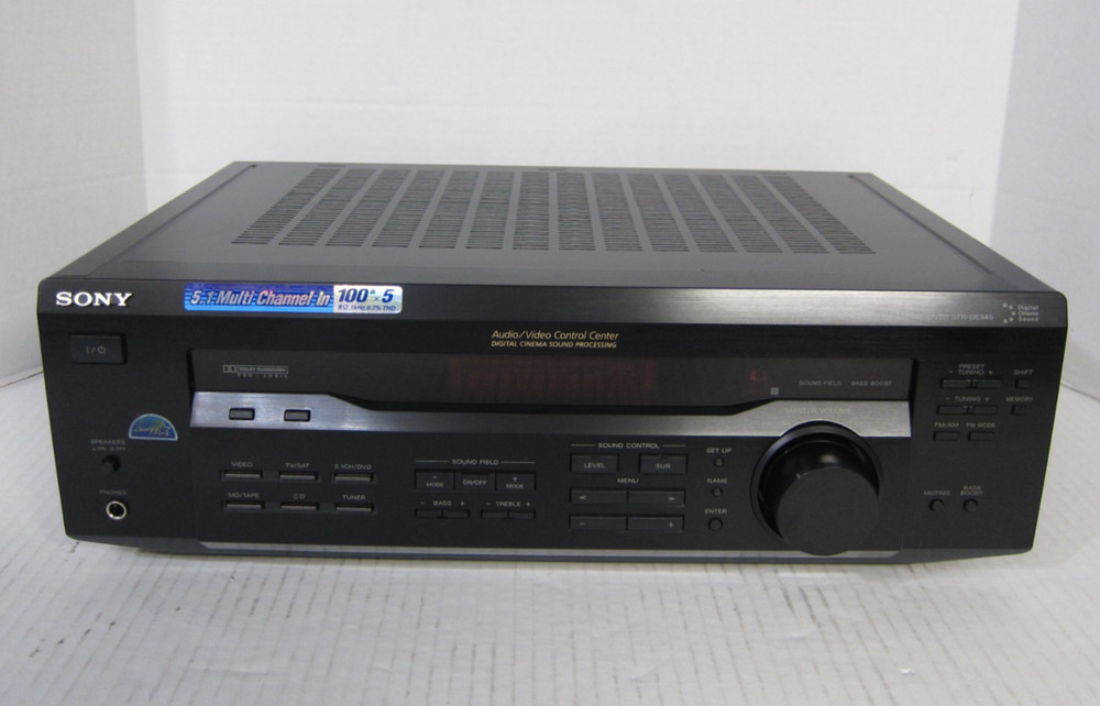 SONY STR-DE345 RECEIVER - Remote Control, Owner's Manual, AM Loop Antenna Bundle