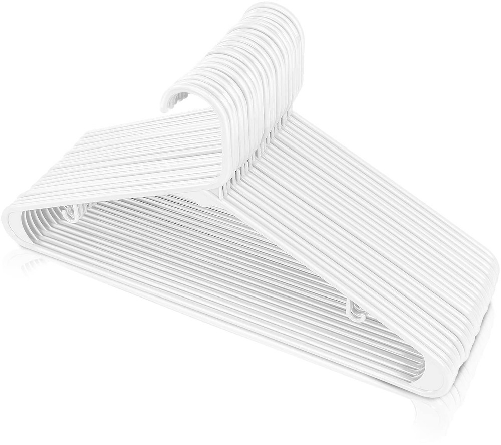 Utopia Home Plastic Hangers 20 Pack - Clothes Hanger with Hooks - Durable